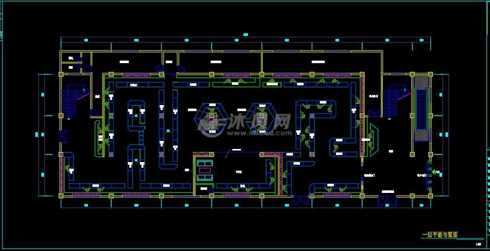 展厅展馆装饰柜体cad图纸