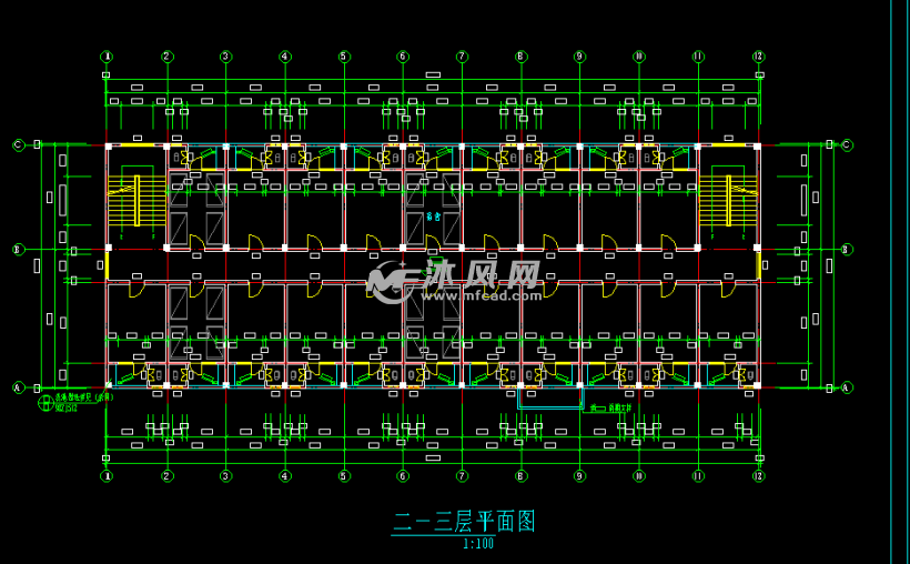 办公宿舍楼施工图