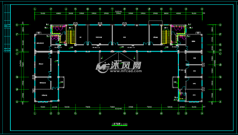 村委会办公大楼给排水系统设计图纸- cad建筑图纸