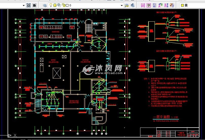 包含:电器施工设计说明,低压配电系统布置,商务中心室外t接箱系统图