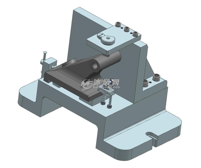尾座体零件钻m6孔夹具三维图纸