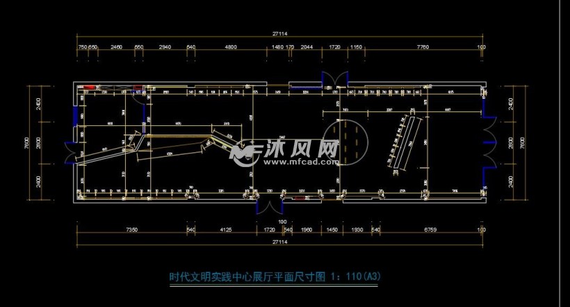 文化展厅cad施工图