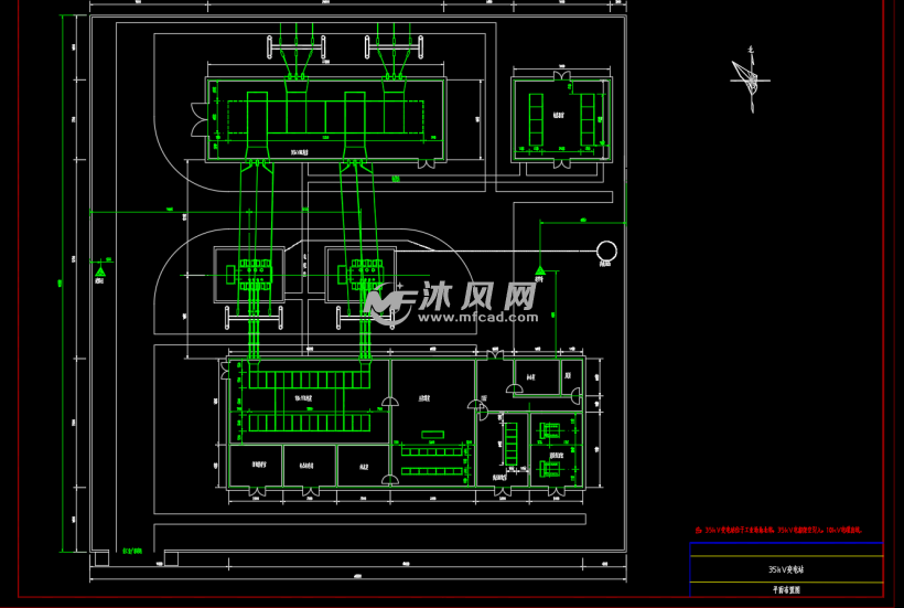 35kv变电站平面布置图