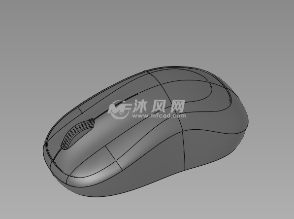 电脑周边 鼠标         该鼠标是一款设计完整的无线蓝牙鼠标结构图