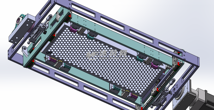 18650动力电池组装pack线3d方案