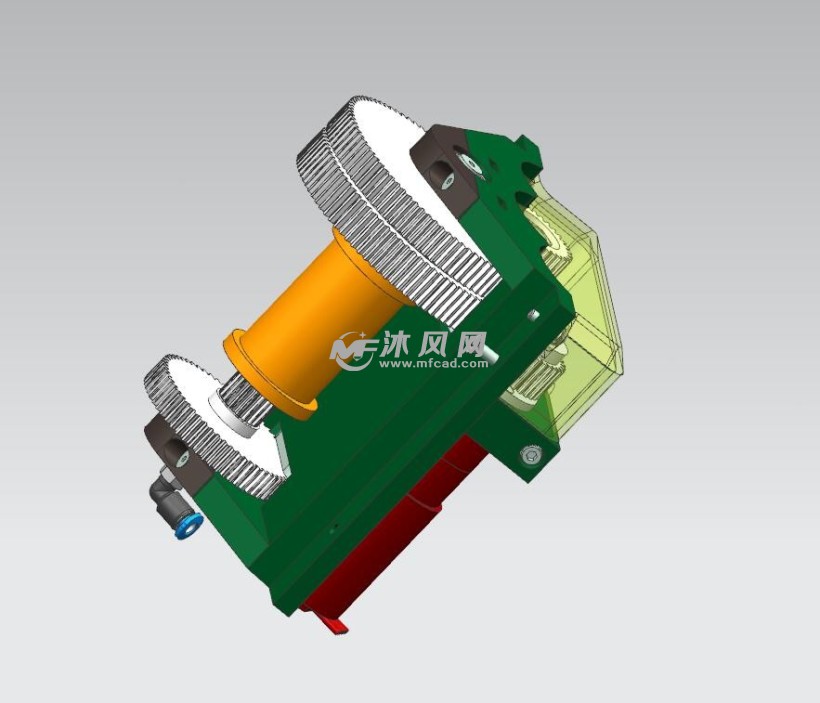 双电机大扭矩绞盘 - 工程机械/建筑机械图纸 - 沐风网