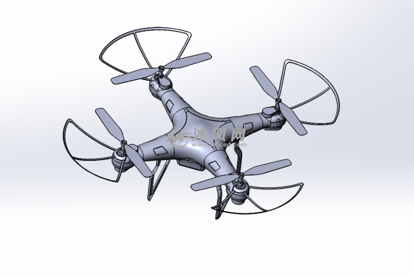 无人机模型图3d
