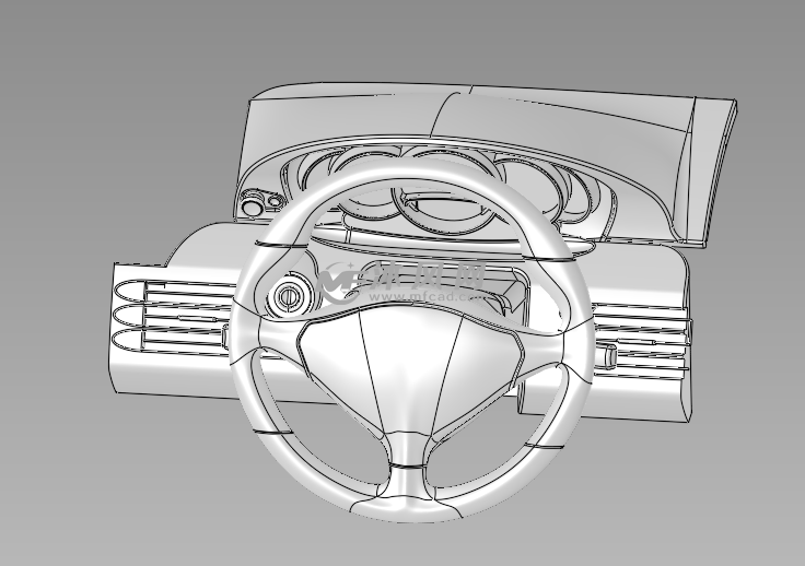 汽车驾驶台设计三维模型