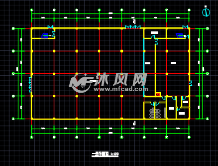 厂区三层食堂及六层宿舍楼建筑设计方案图,图纸内容包含总平面布置图