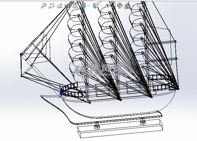 木模型帆船 - 海洋船舶图纸 - 沐风网