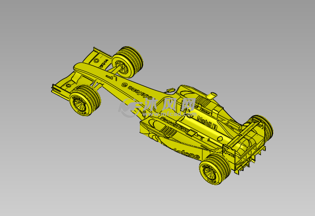 玩具赛车模型3d设计