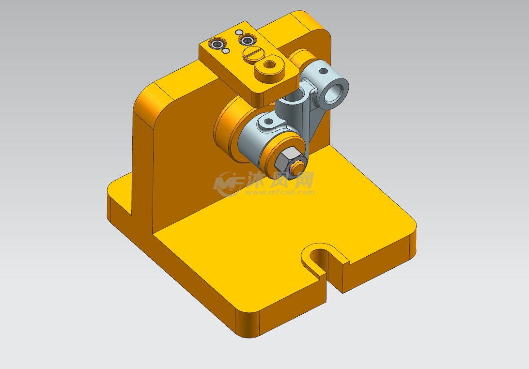 后摇臂座钻孔夹具设计(cad ug三维)图纸包含cad装配图,零件