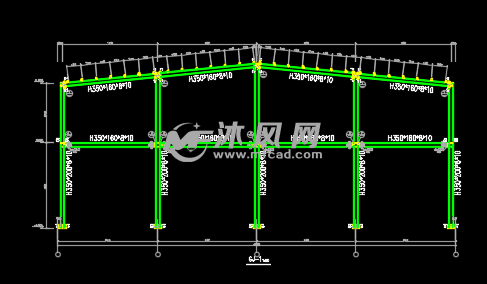 丙类三层钢结构厂房建筑及结构施工图