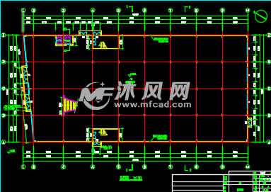 丙类三层钢结构厂房建筑及结构施工图