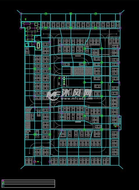 地下室基础接地平面图