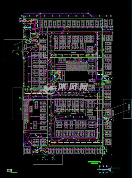 备用电源低压配电系统图 地下室消防平面图 电气火灾监控系统图 火灾