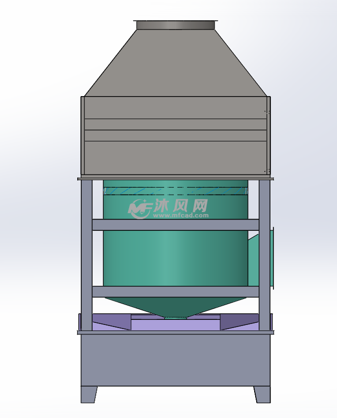 20000风量单筒气旋喷淋塔