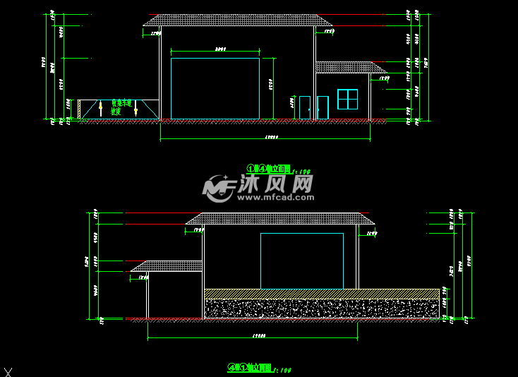 213平小区垃圾转运站/中转站设计图 住宅建筑图纸 沐风网