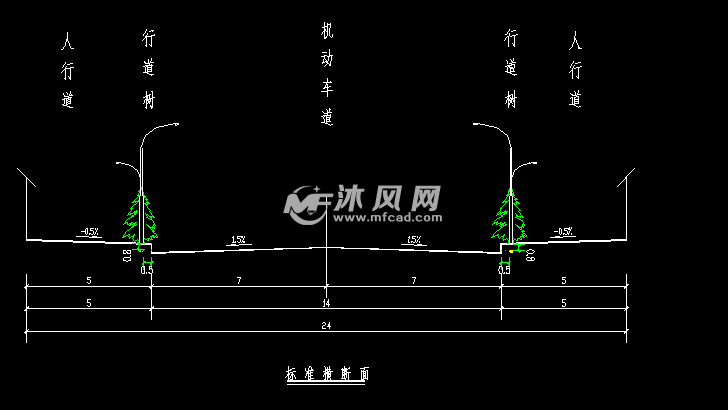 500米双臂高压钠灯道路亮化工程施工图- 电气工程图纸 - 沐风网