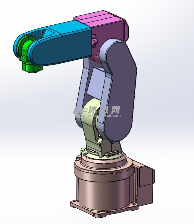 三菱六轴机器人 rv-2fr - 机器人模型图纸 - 沐风网