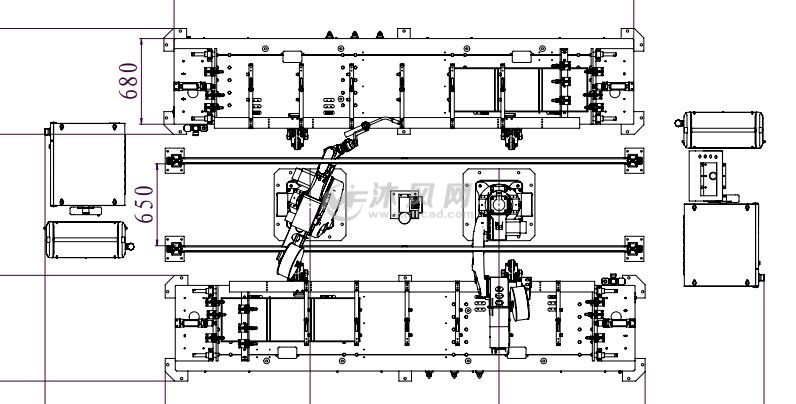 双工位双机器人焊接工作站sw