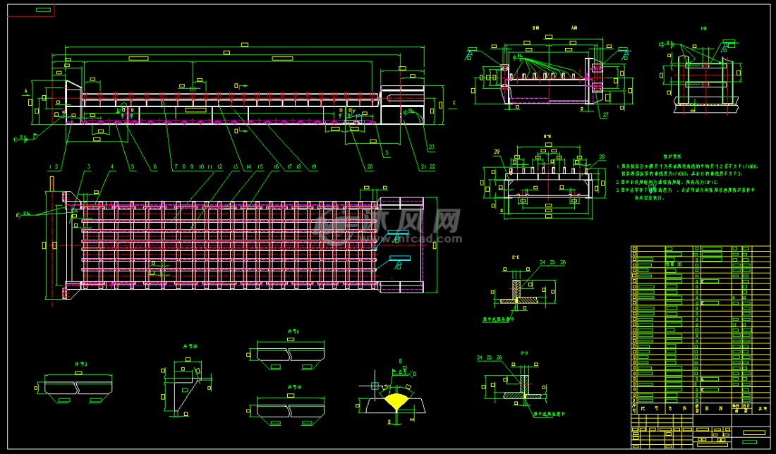 gbz160×9m重型板式给料机 工程机械/建筑机械图纸 沐风网