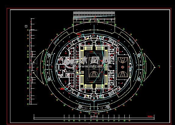 首层平面布置图圆形综合体育场计数系统布置 本系统主要在体育馆