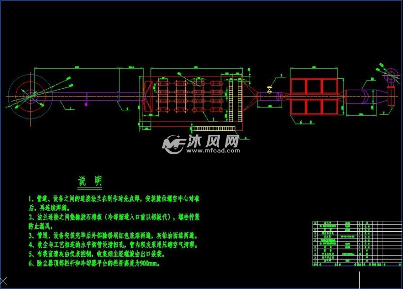 除尘系统平面图