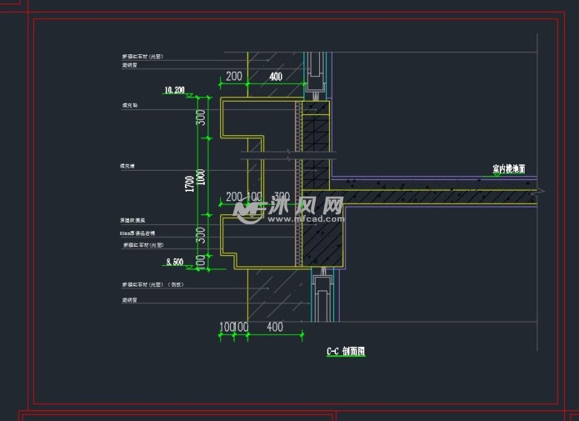 商业楼石材幕墙施工图