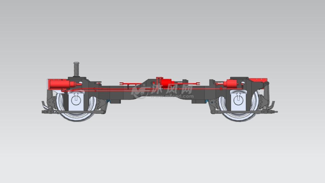 火车转向架模型图