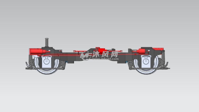 火车转向架模型图