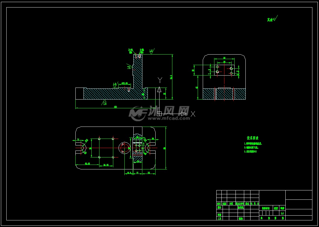 轴套钻孔夹具设计cadsw三维