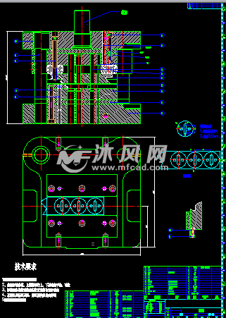 圆形垫片冲压模具设计图纸