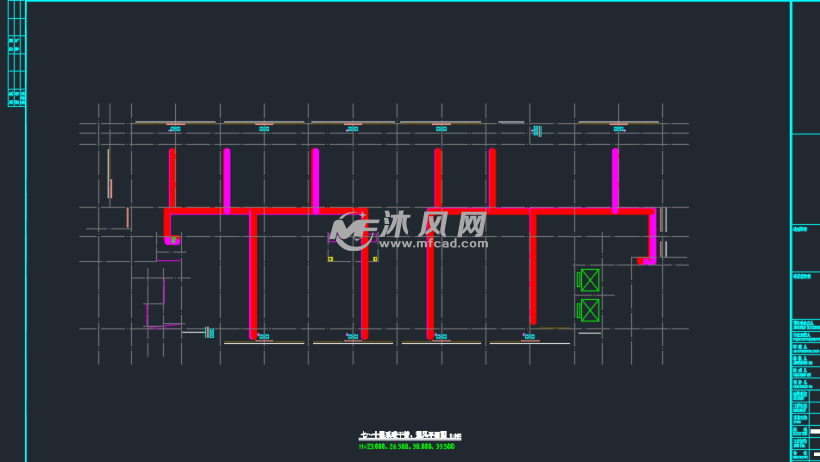 高层办公楼地板敷设 散热器采暖设计图纸
