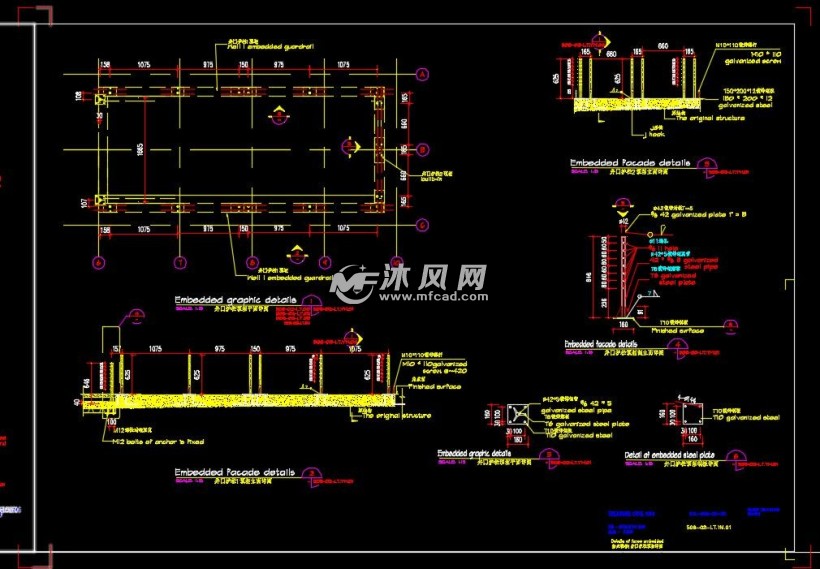 大理石弧形楼梯旋转楼梯施工图集