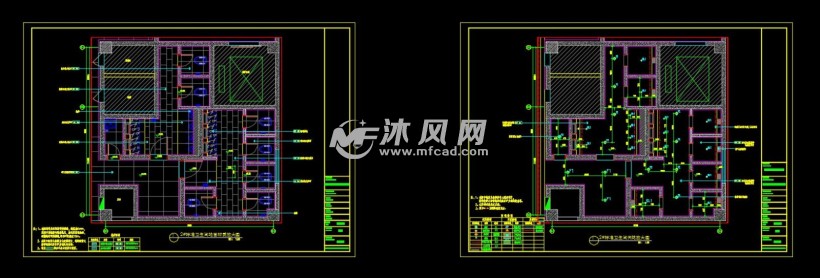 室内设计          欧凯龙家居广场卫生间施工图,内含卫生间平面布置