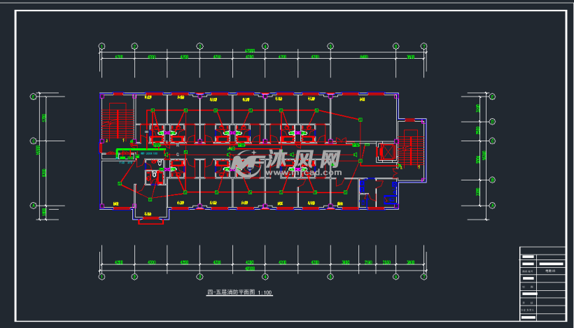 四-五层消防平面图
