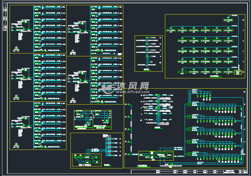 [宁夏]五层大型商场电气图纸 电气工程图纸 沐风网