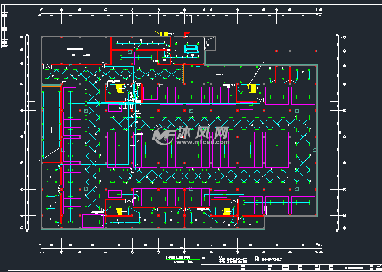 地下室普通照明及应急照明平面图