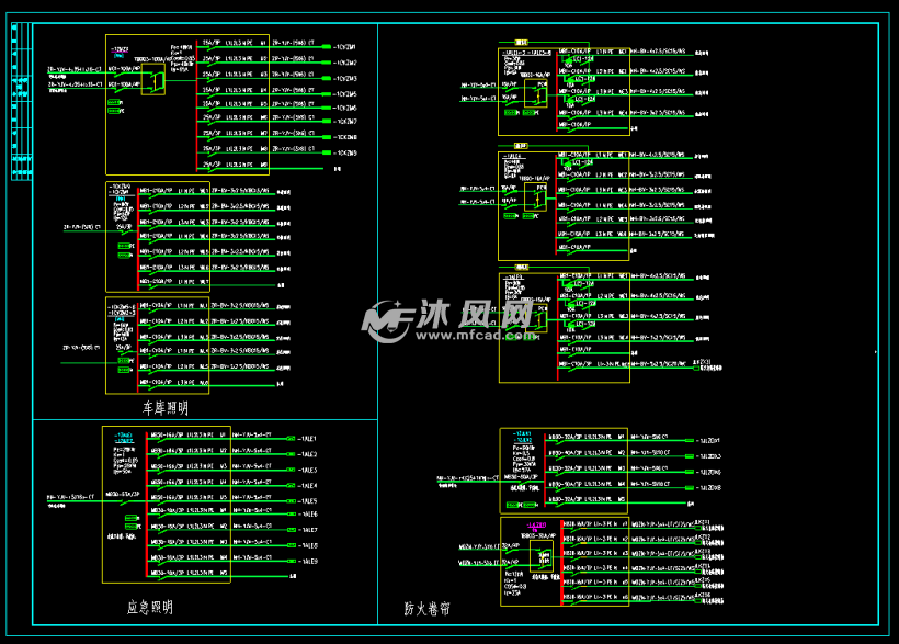 防火卷帘火灾自动报警系统图机电安装工程抗震设计说明专篇干线配电
