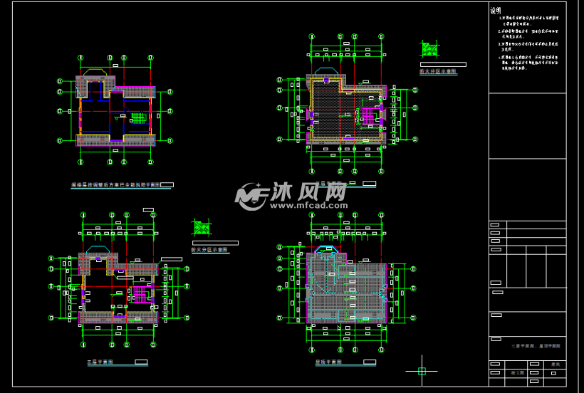 模型库 cad建筑图纸 建筑图纸 景观及古建筑图纸 廊,亭,榭图纸 免费