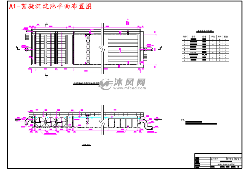 a1-絮凝沉淀池平面布置图