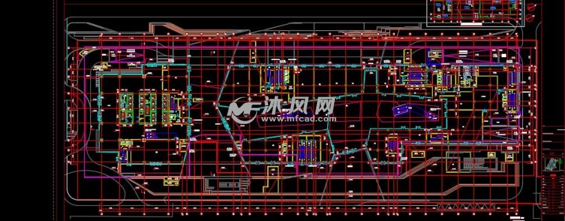 图纸中主要包括:商业广场建筑项目的立面图与剖面图,地下层平面图与地