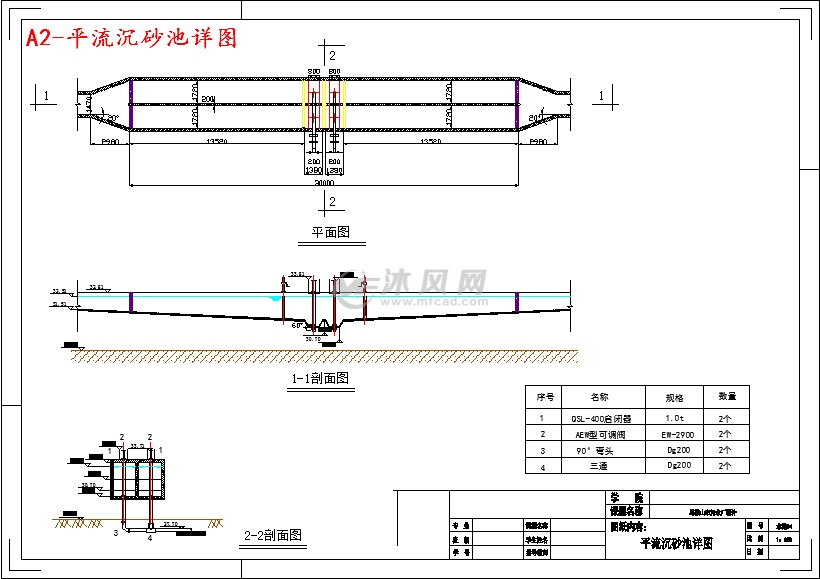 a2-平流沉砂池详图