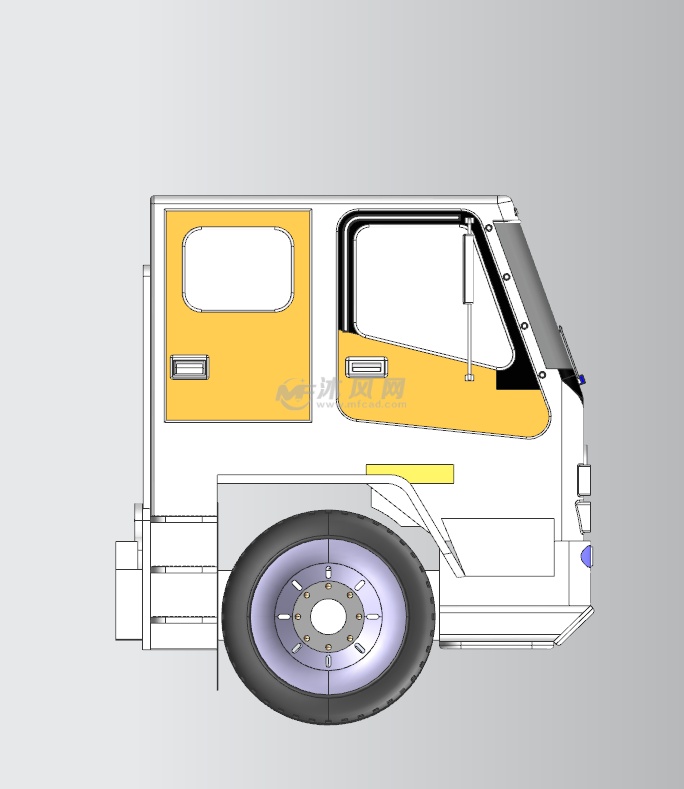 双座卡车驾驶室建模 - 车身内外饰及附件图纸 - 沐风网