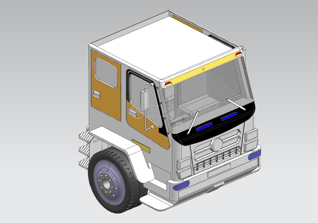 双座卡车驾驶室建模