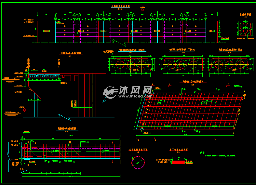 标准公路桥钢筋的设计施工图