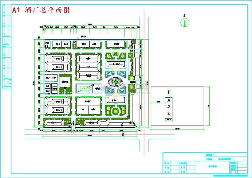 a1-酒厂总平面图