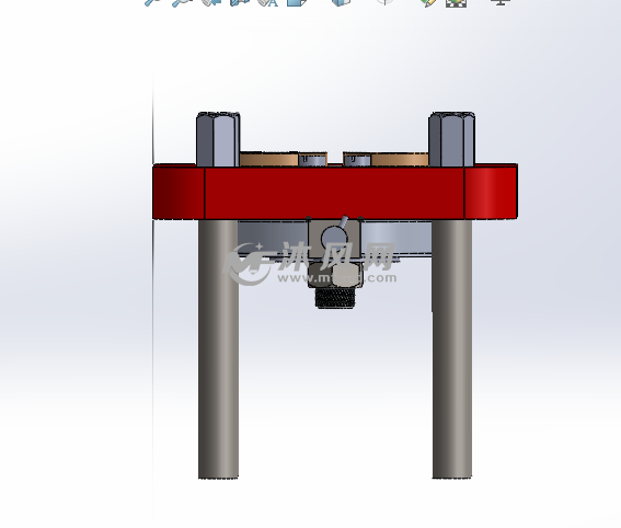 翻转夹具模型图