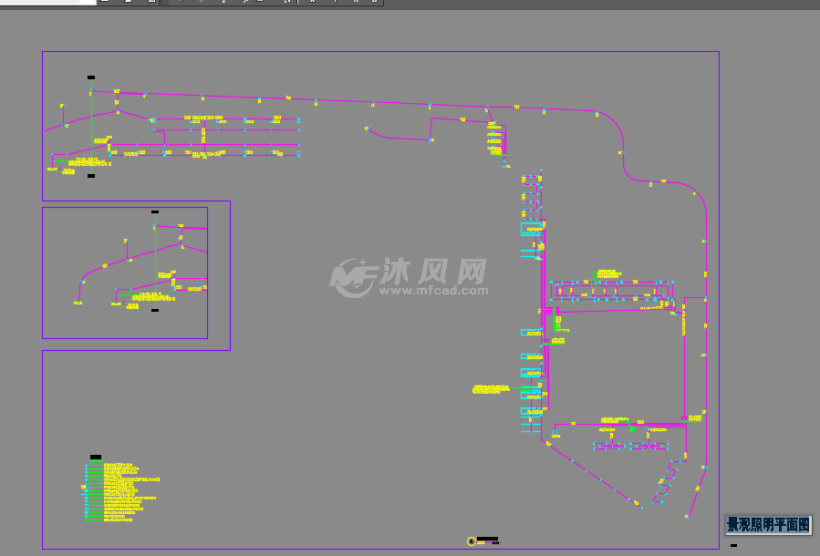 景观照明平面图
